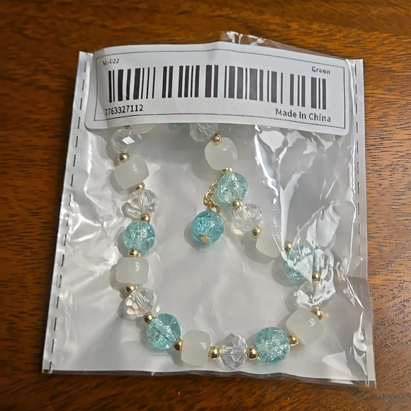 Vibrant Butterfly Charm Bracelet - Colorful Glass Beads, Dangling Tassel Accent - Picture 3 of 5